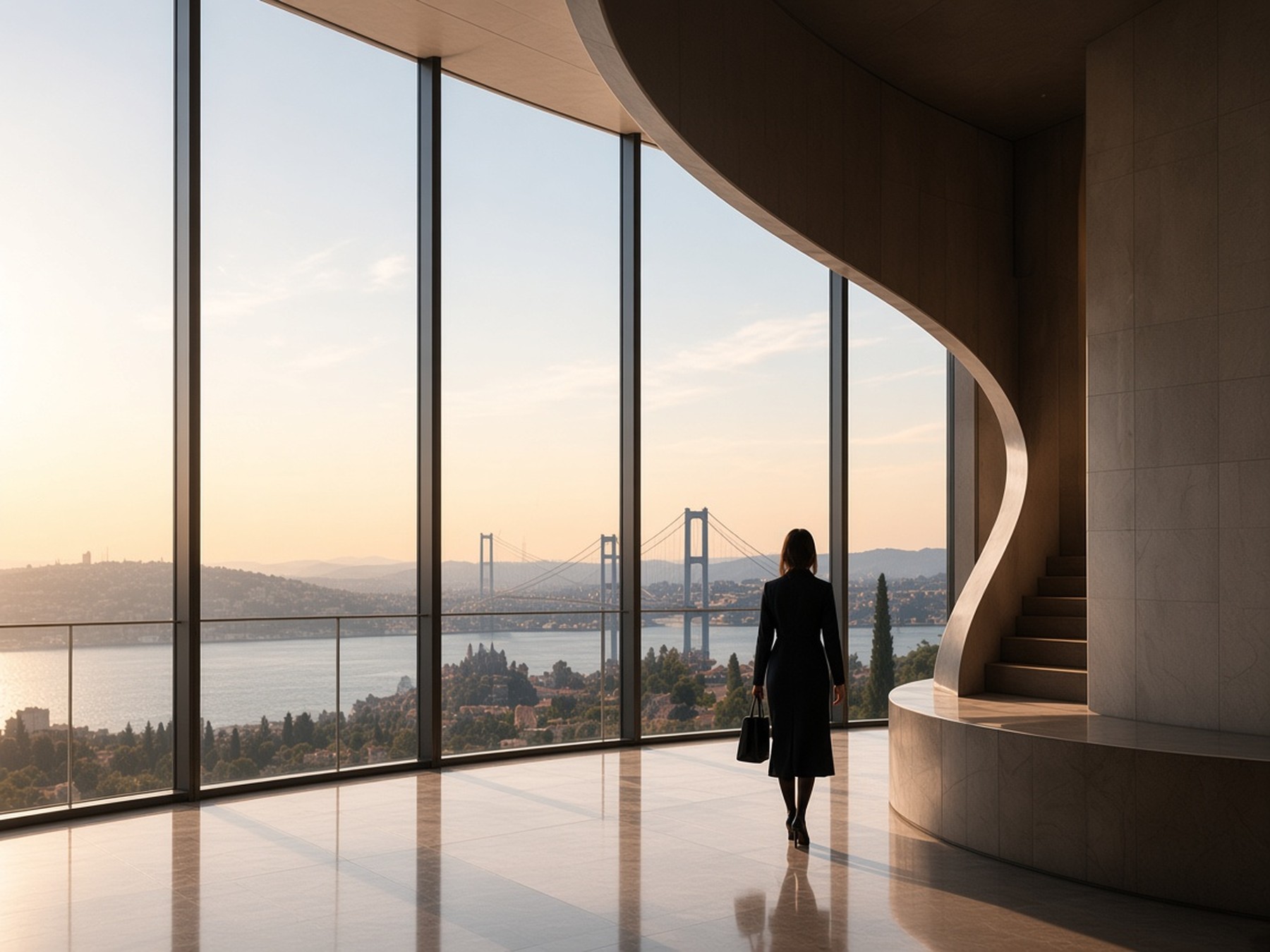 Penthouse’dan Boğaz gün batımı
